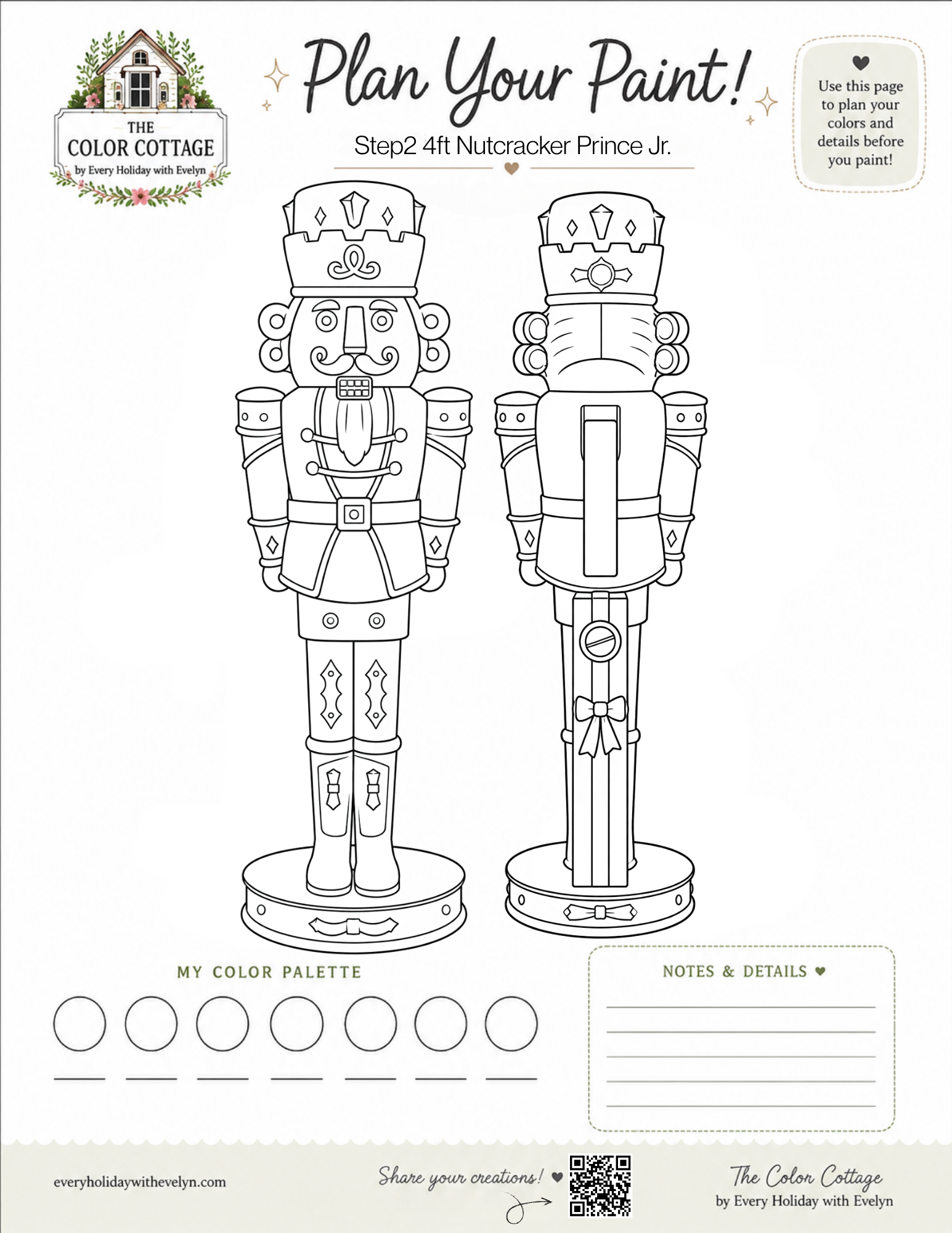 Step2 4ft Nutcracker Prince Jr. coloring sheet