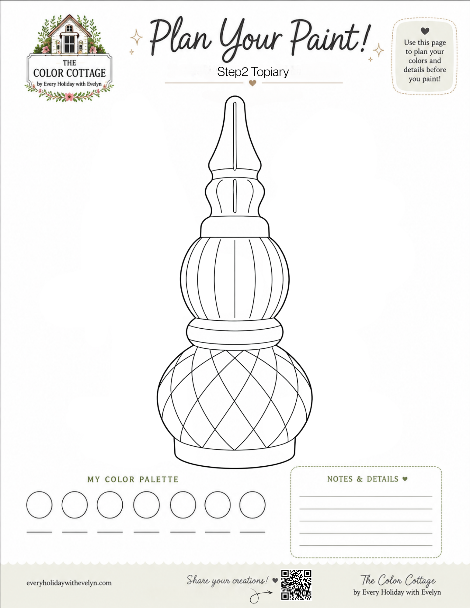 Step2 Topiary coloring sheet