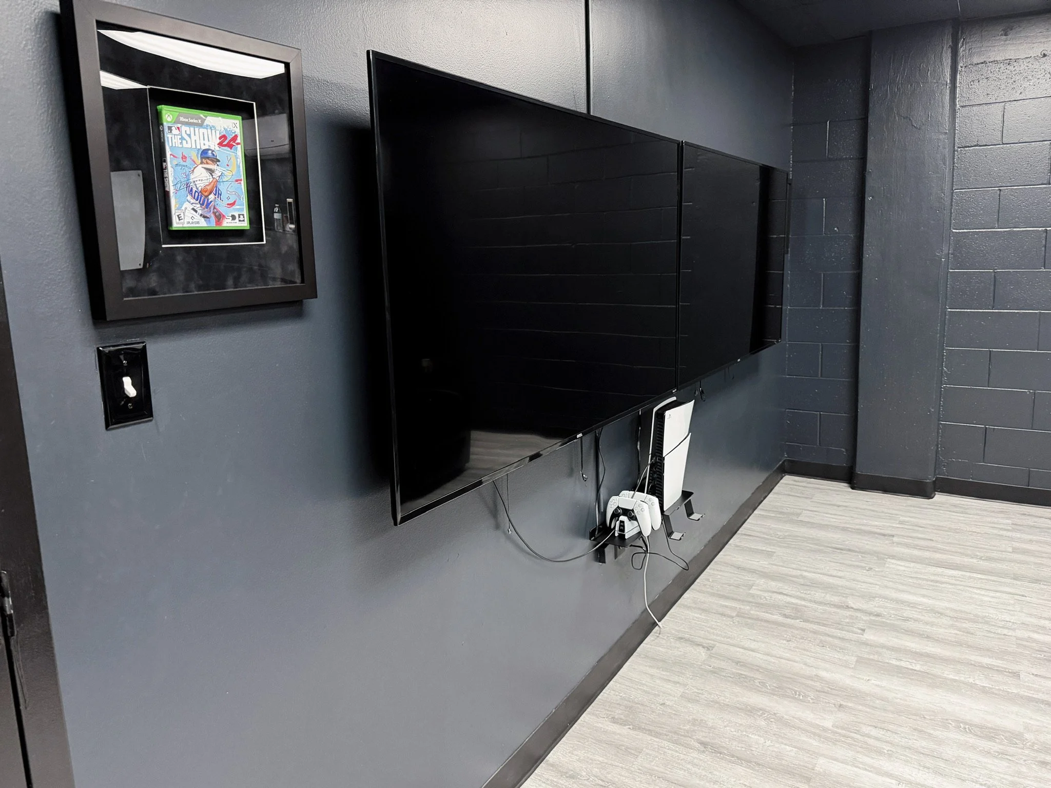 TPSI media room large screen TV and PS5 gaming Tampa