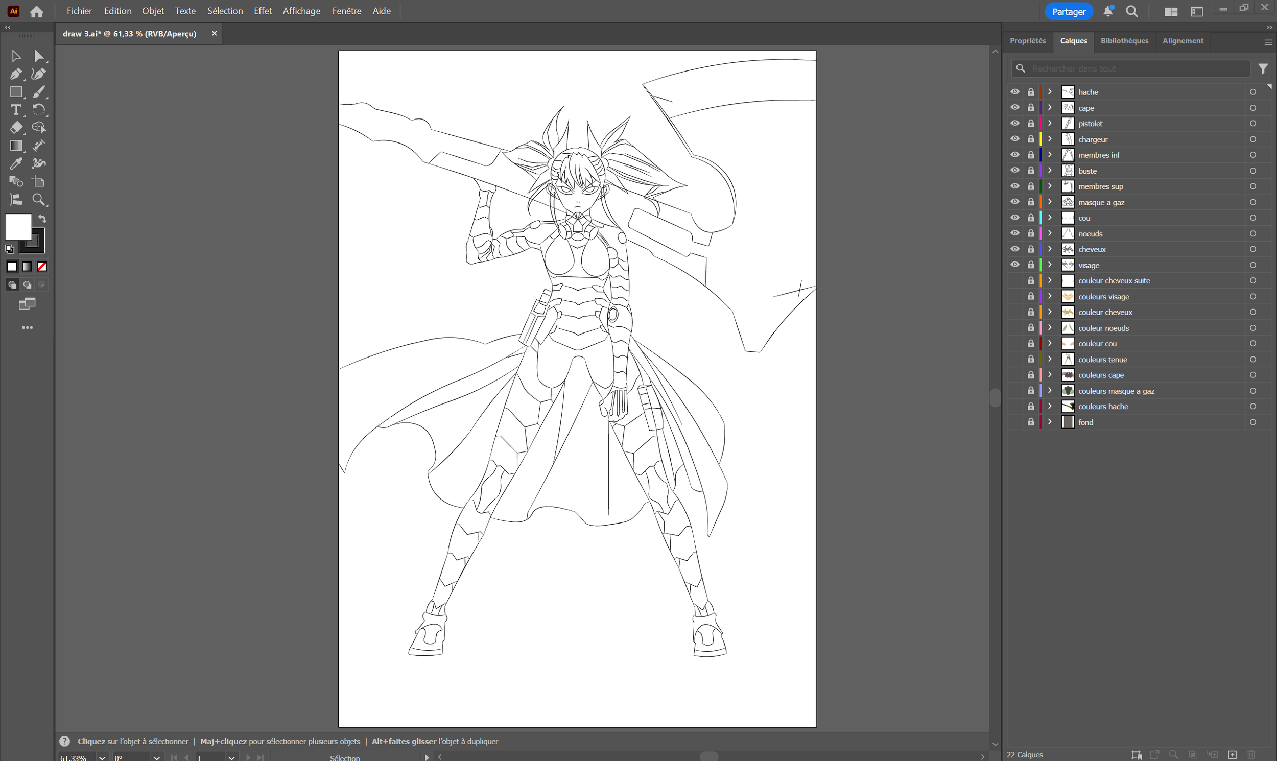 Étape 1 — Line-art