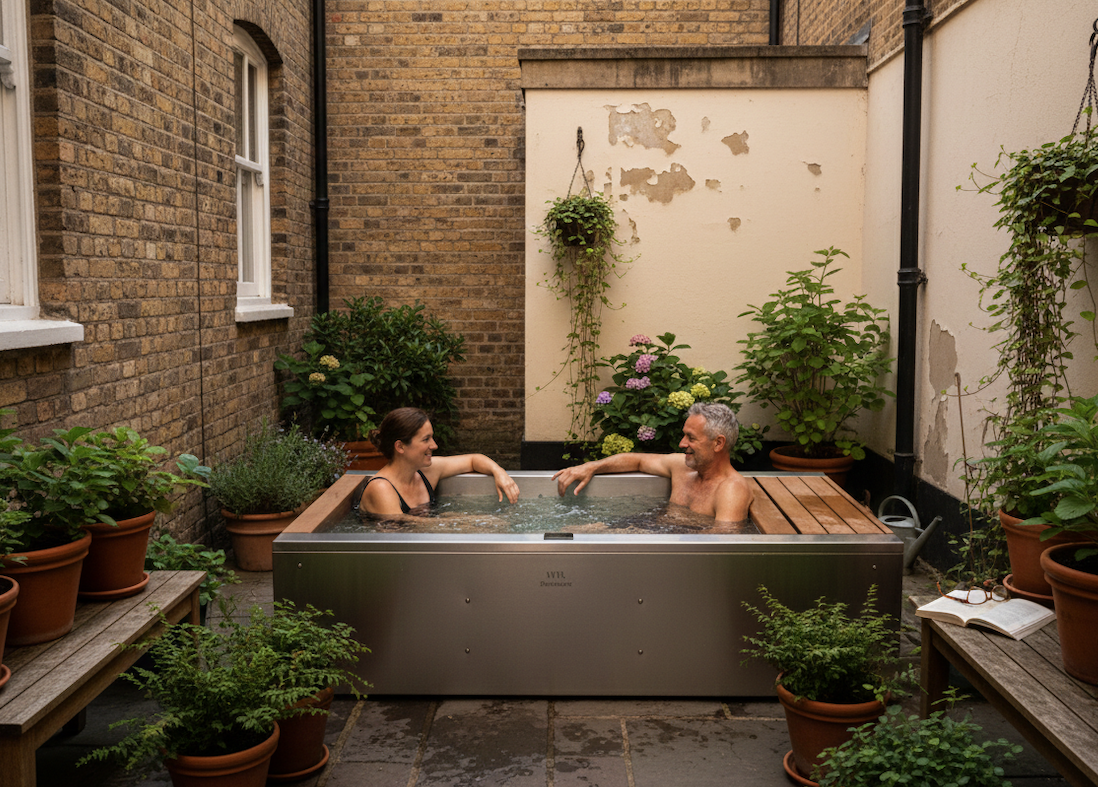 Two-person soaking tub detail