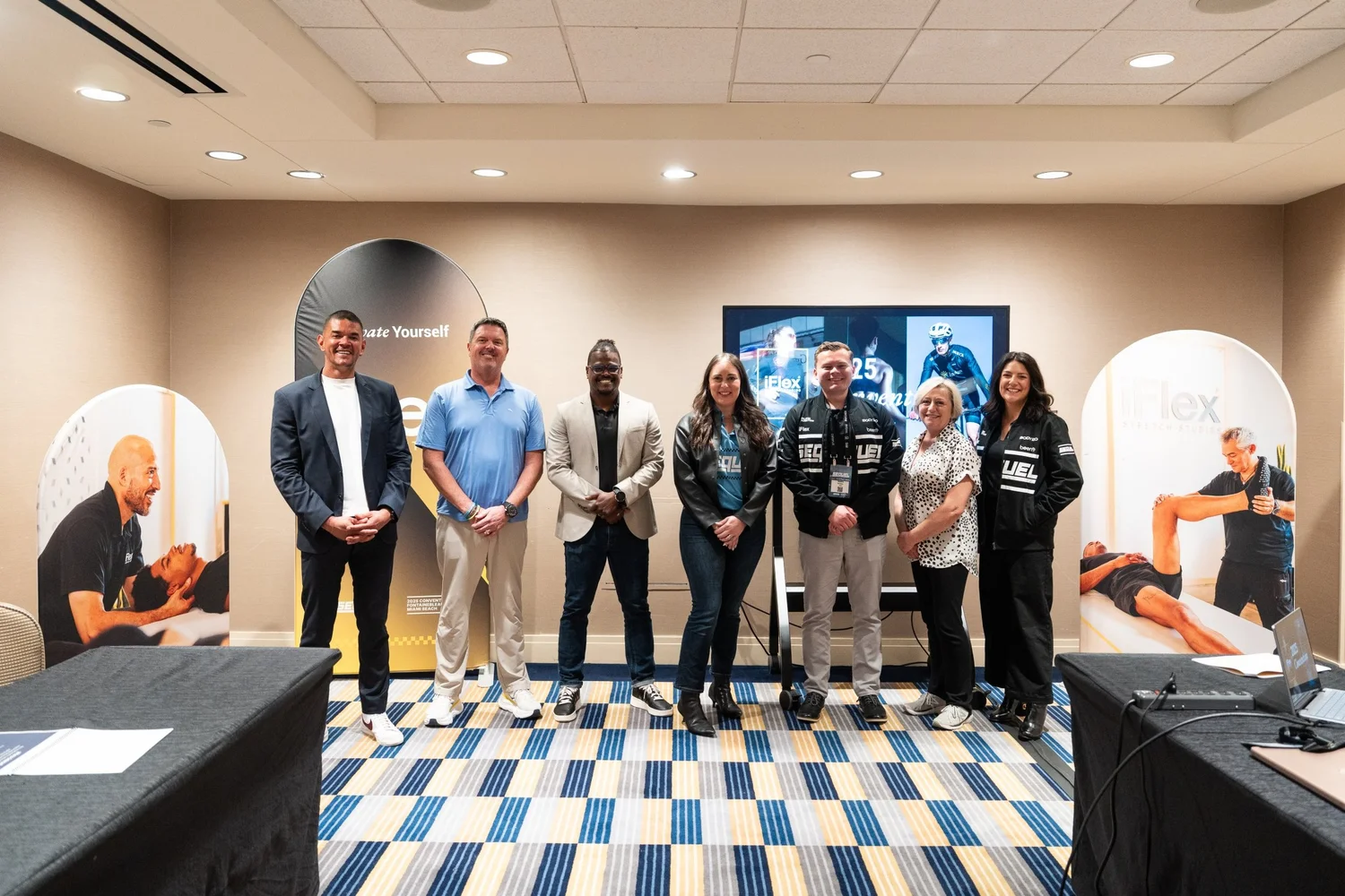 The iFlex team at the 2025 brand breakout