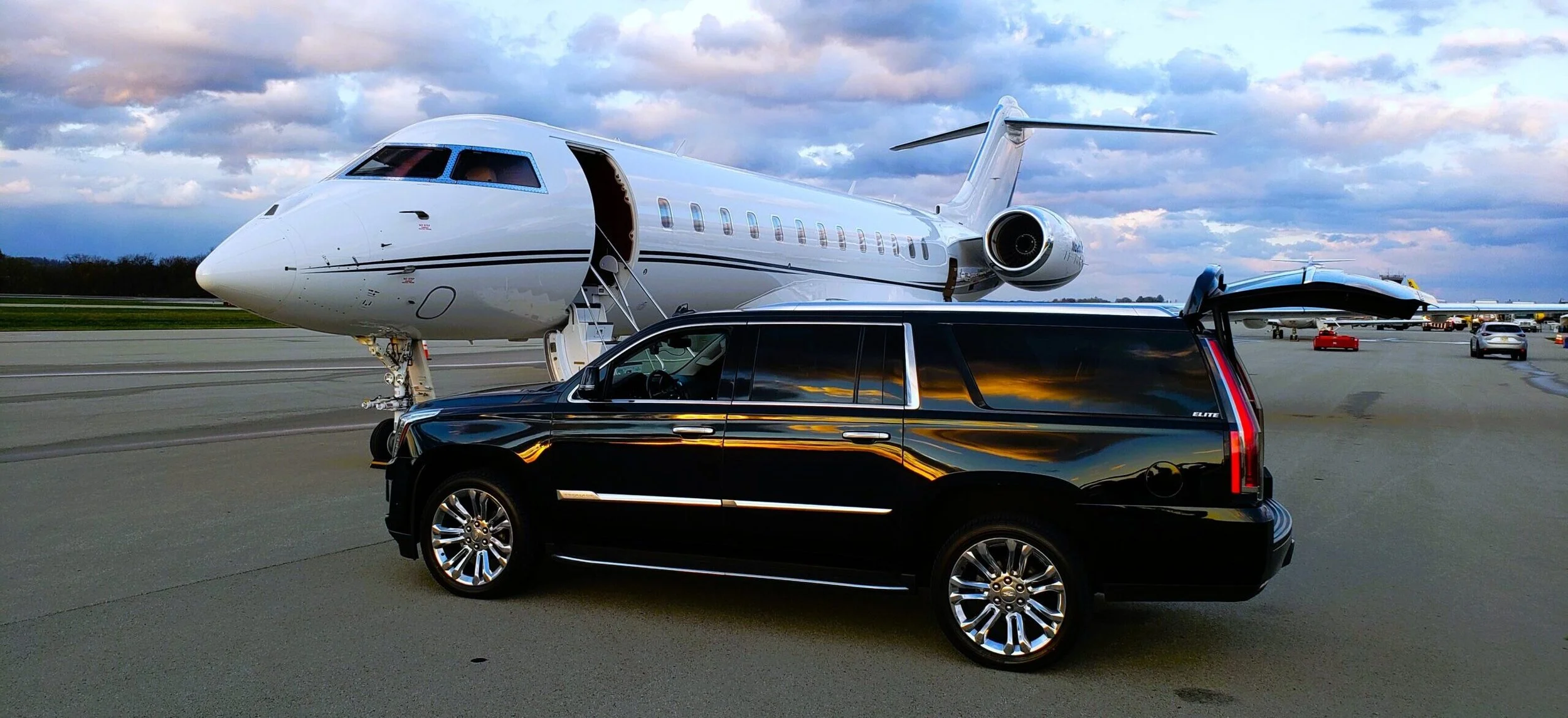 Luxury private aviation ground transportation
