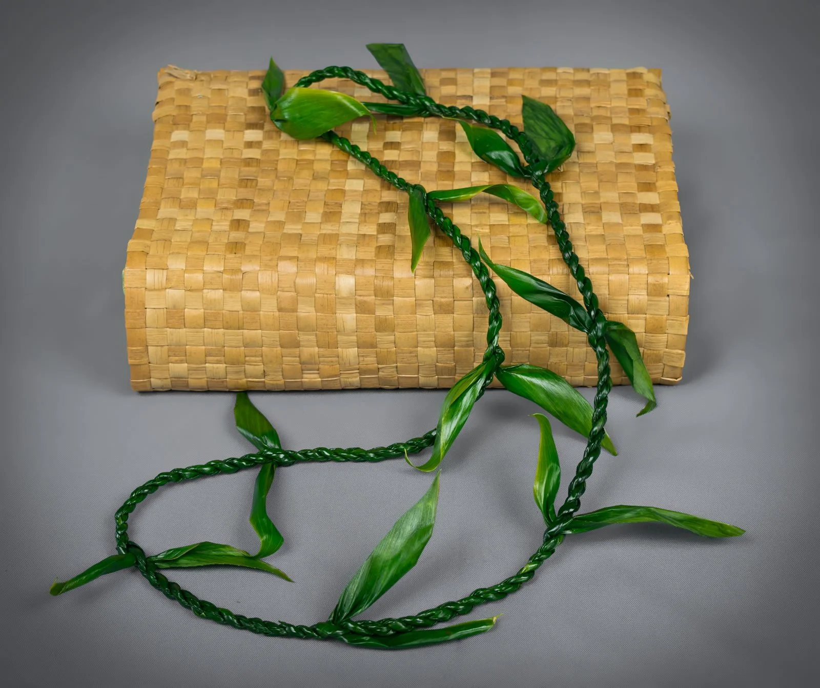 Ti leaf lei greeting option for Hawaiian welcome service