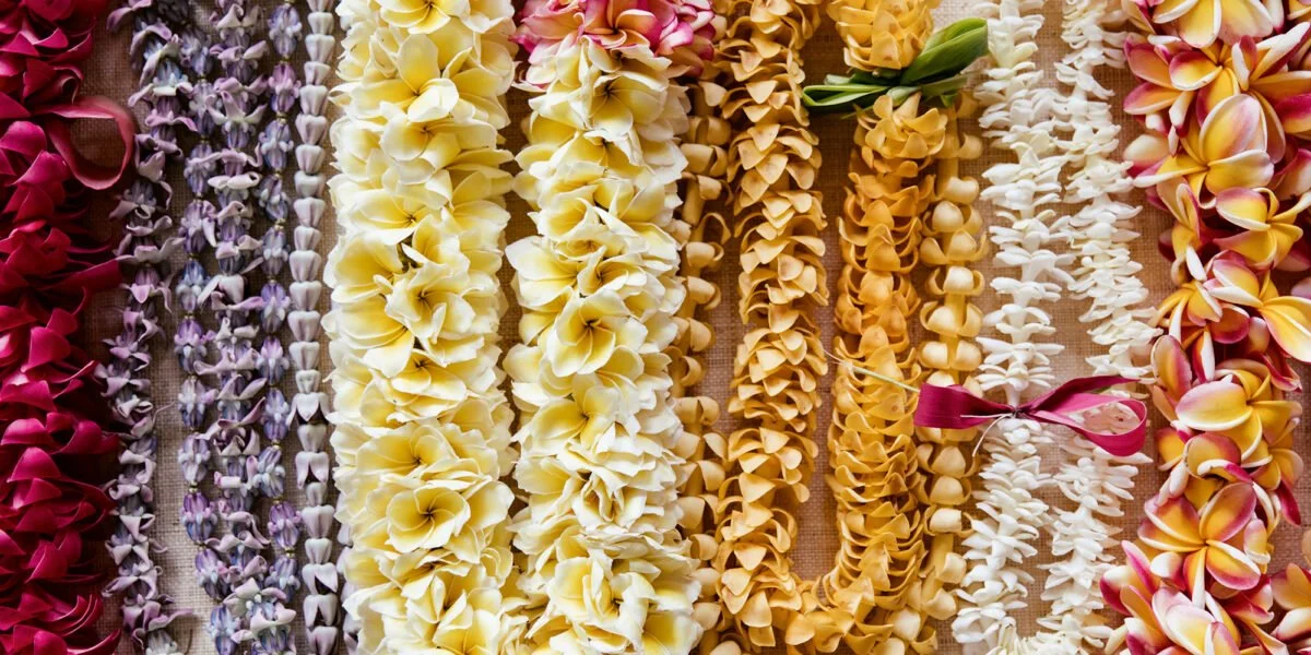 Deluxe custom lei arrangement for luxury lei greeting service