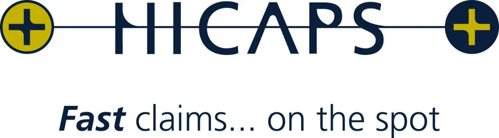 HICAPS on-the-spot health fund claiming logo