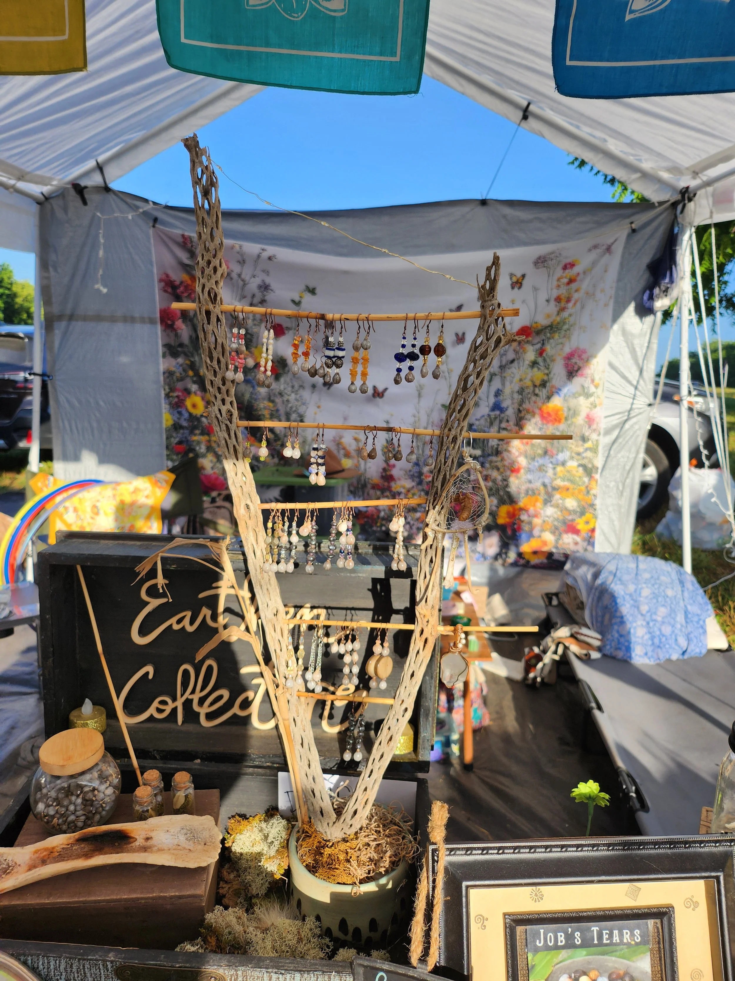 Earthen Collections earrings by Gladys