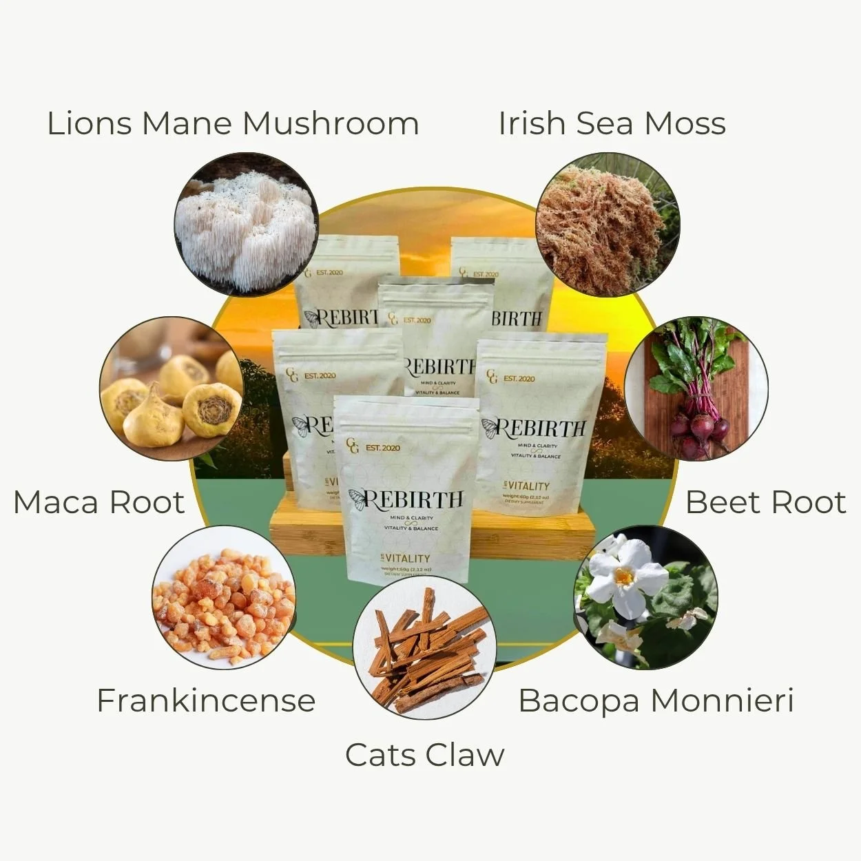 Rebirth Superfood ingredients