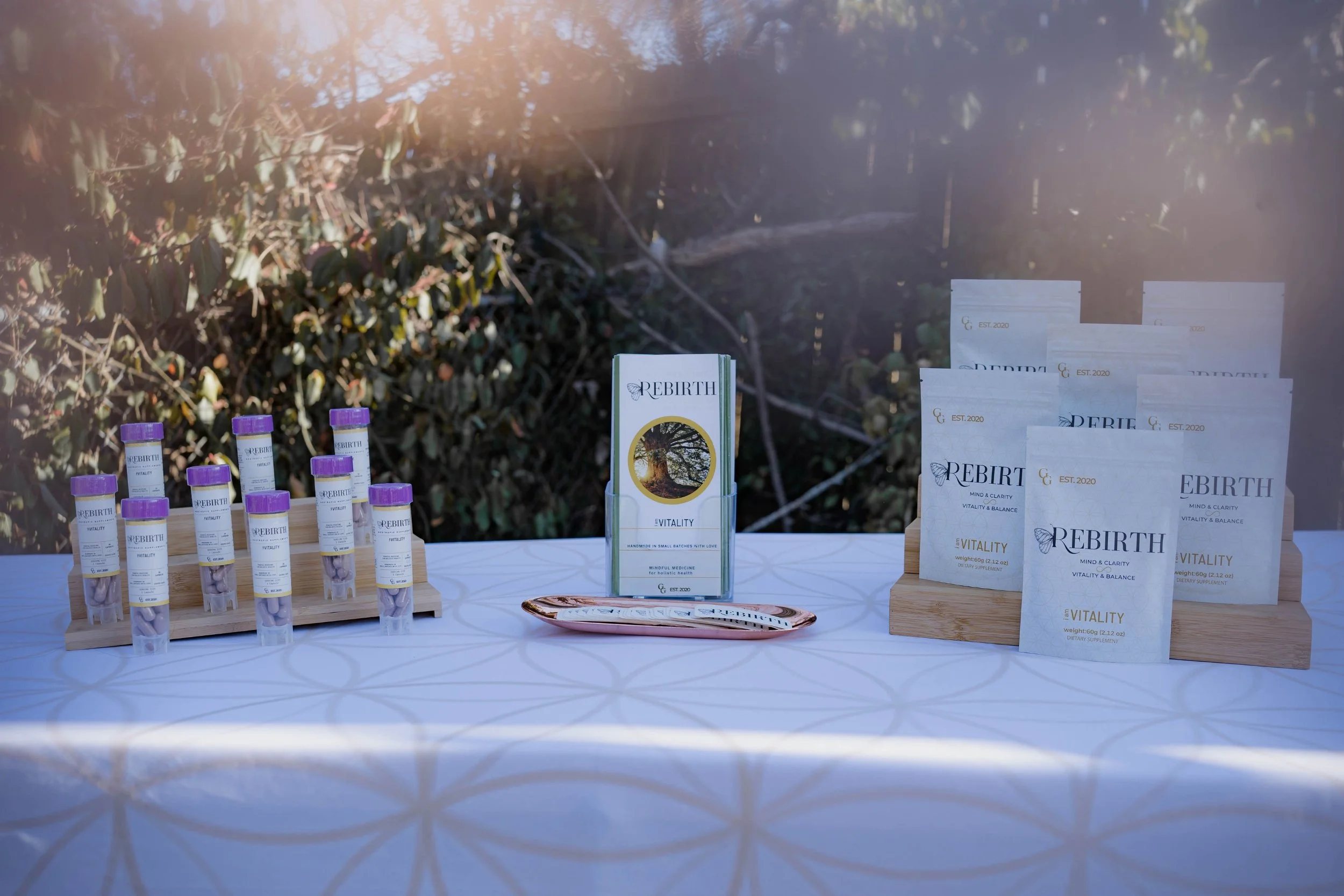Rebirth Superfood Product on Table