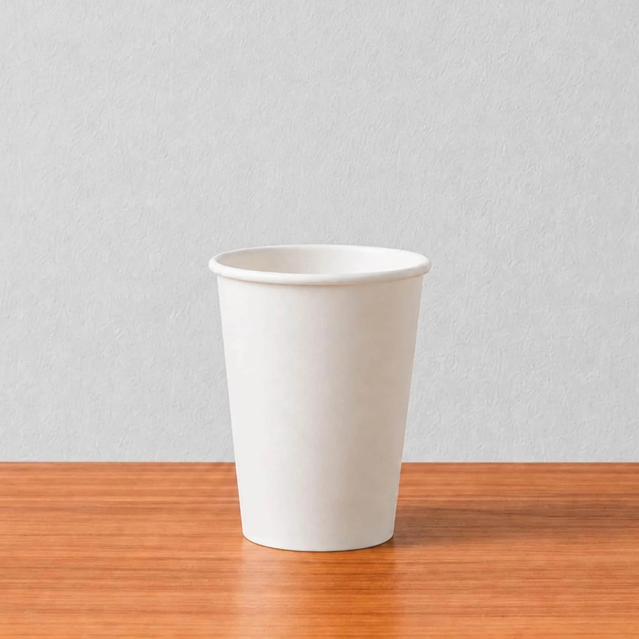 12 oz white plain paper cup