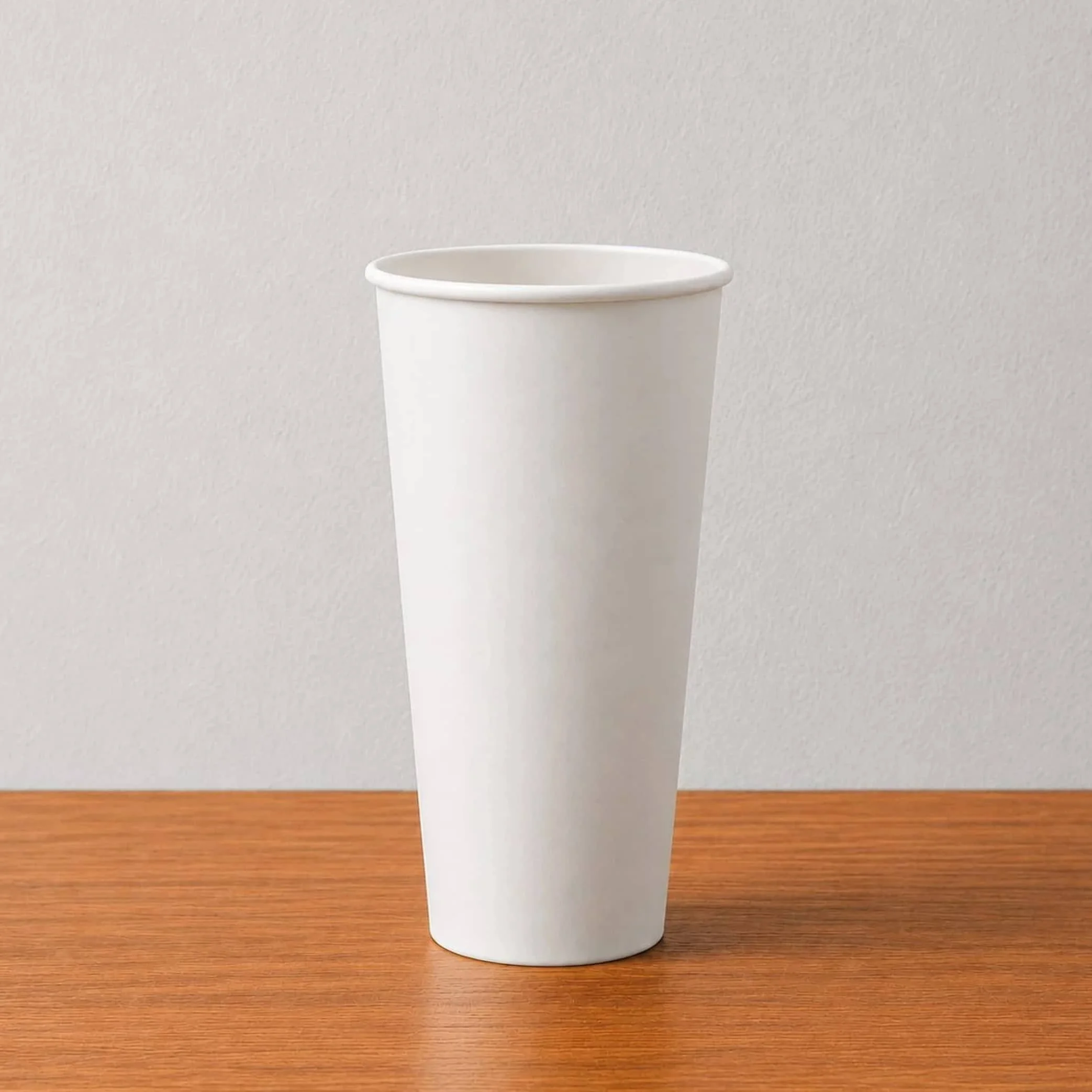 20 oz white plain paper cup