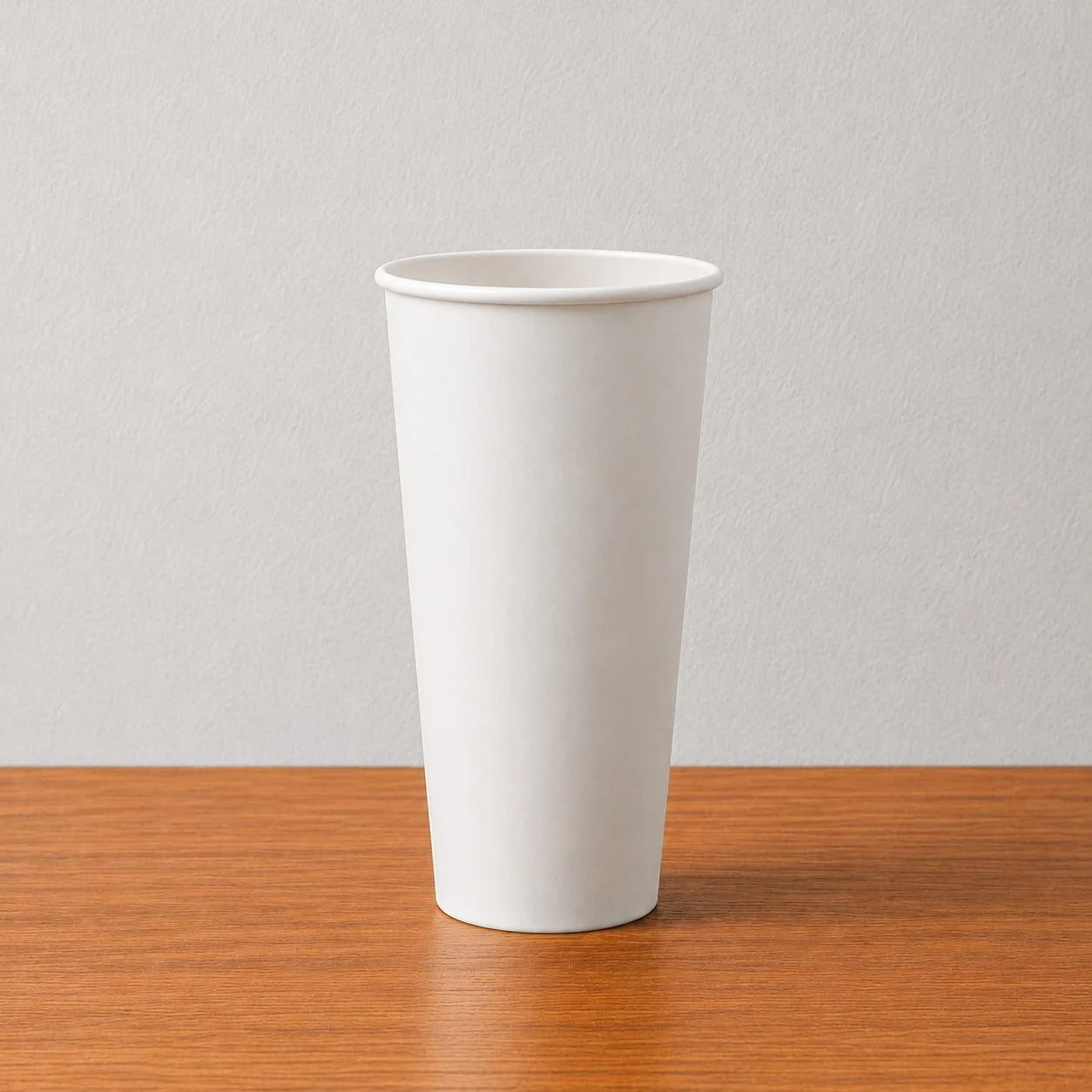 20oz plain white paper cup