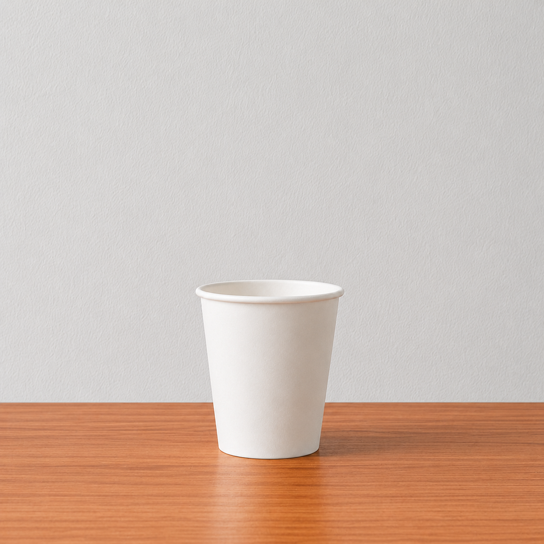 8oz plain white paper cup