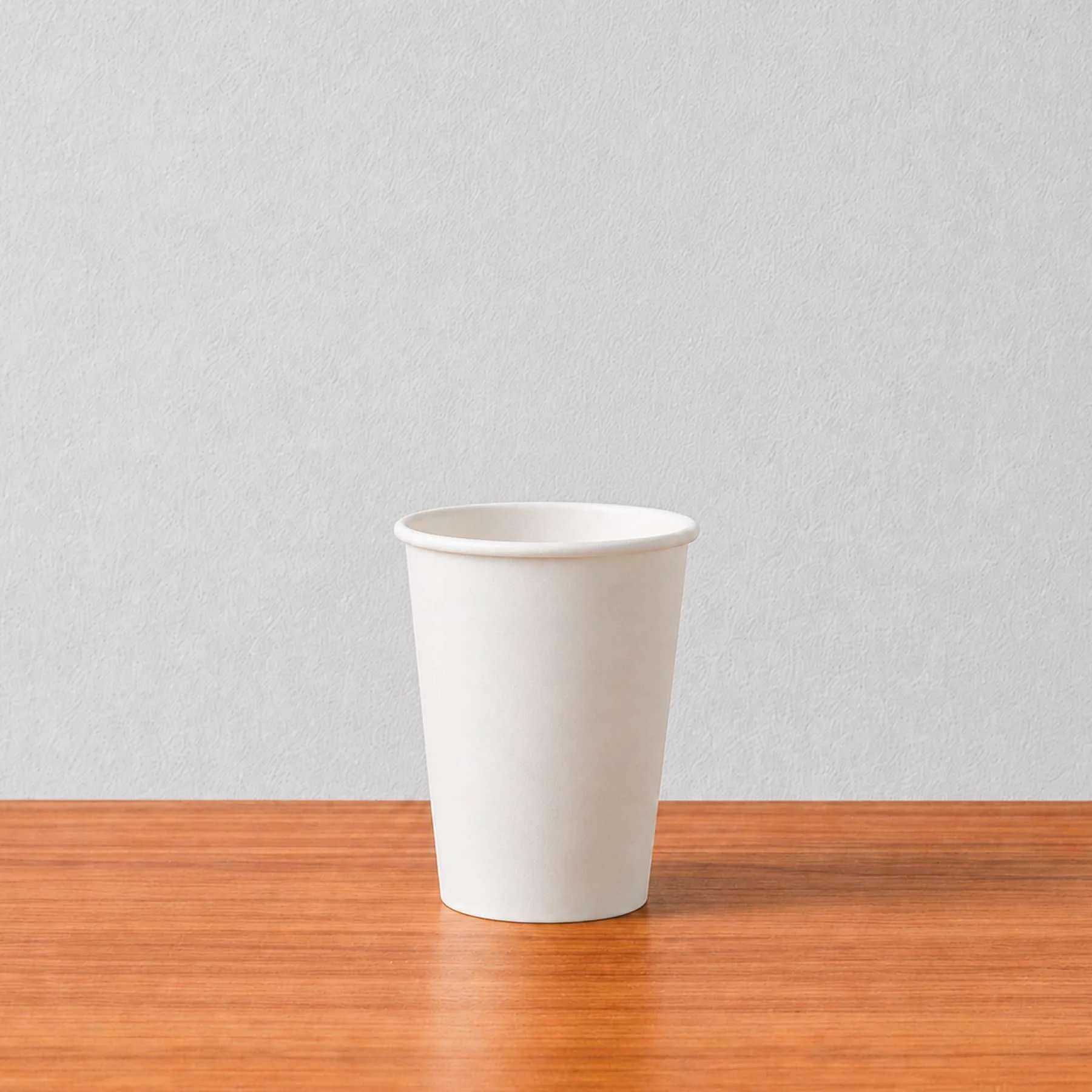 12oz plain white paper cup