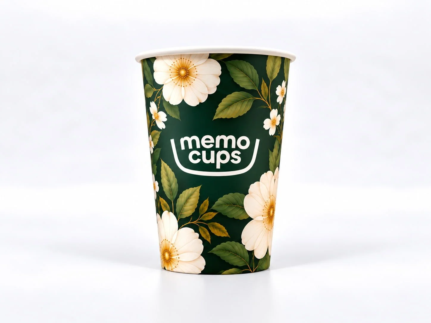 Botanical Memo premium printed custom paper cup