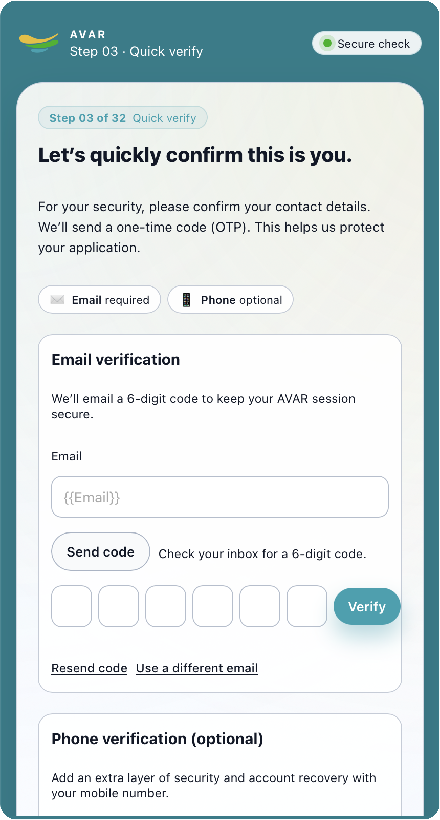 Step 03 – Quick verify