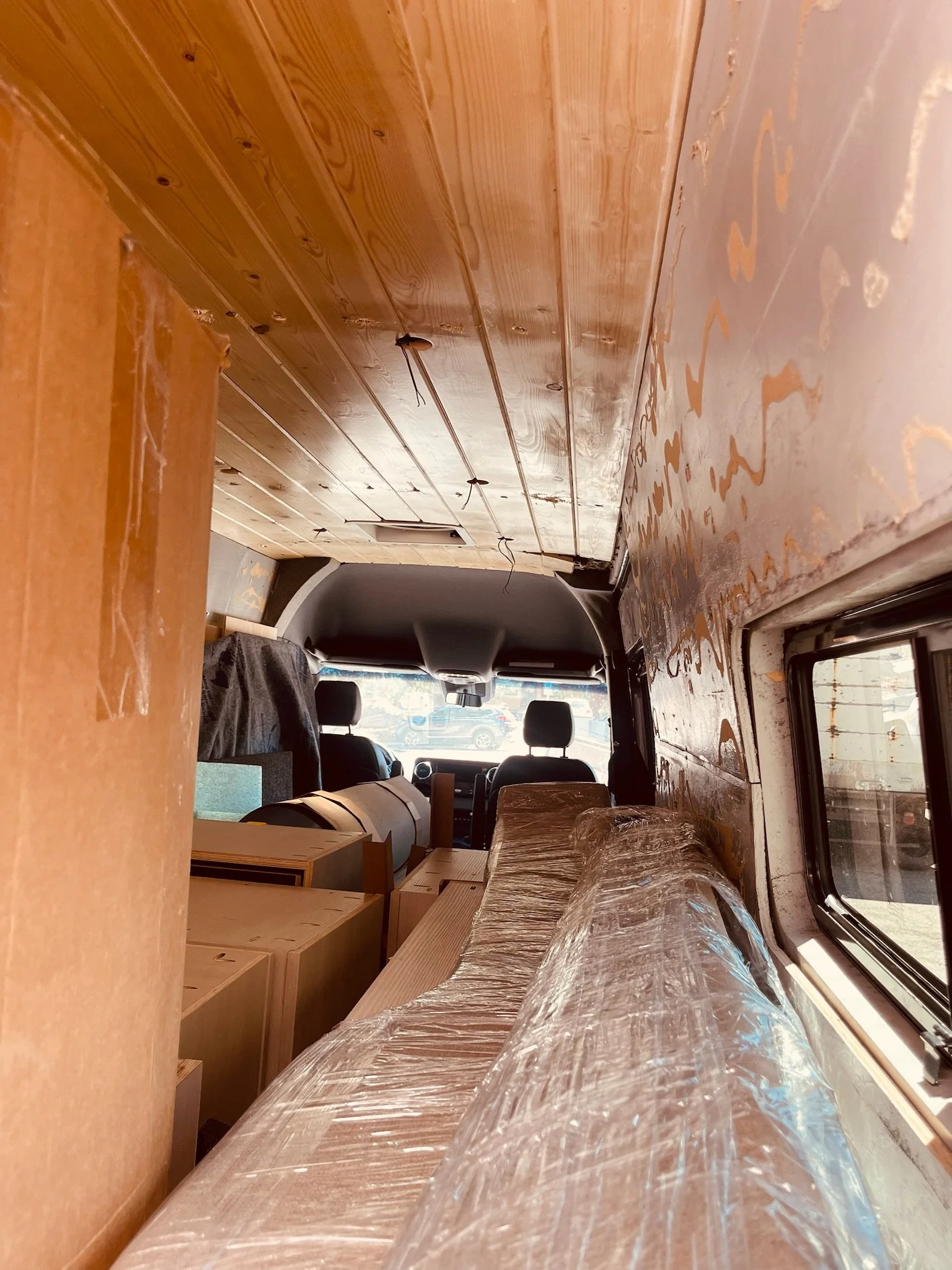 Grumley before — unfinished shell