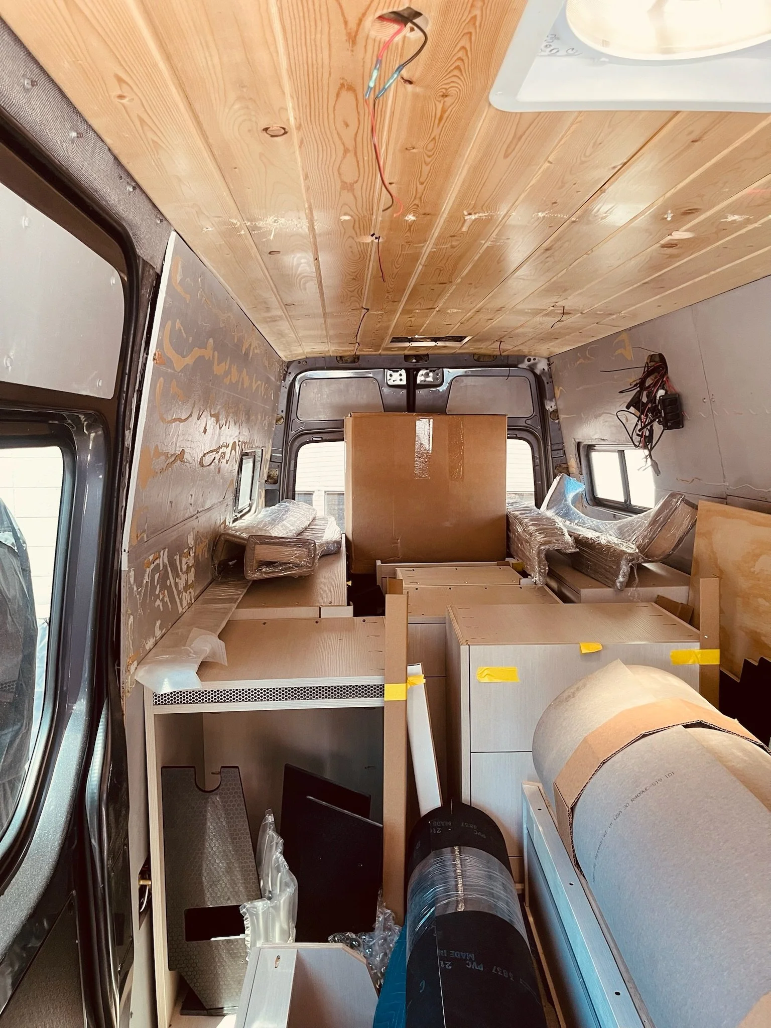 Grumley before — gutted back to bare walls