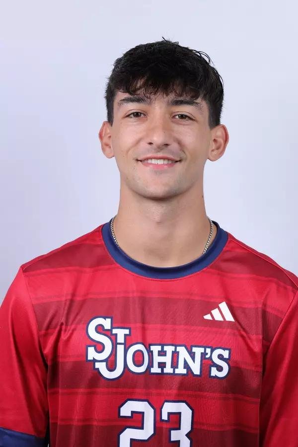 Jorian Michelis in his St. John’s University soccer jersey