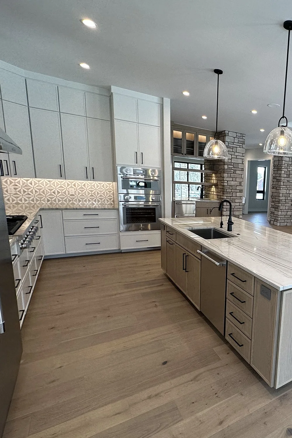 a gorgeous kitchen outside of South Lyon, Michigan