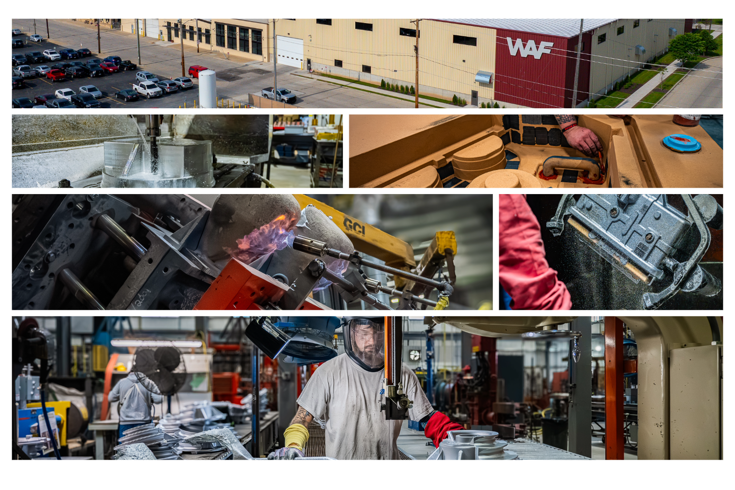 Foundry floor — wide establishing shot
