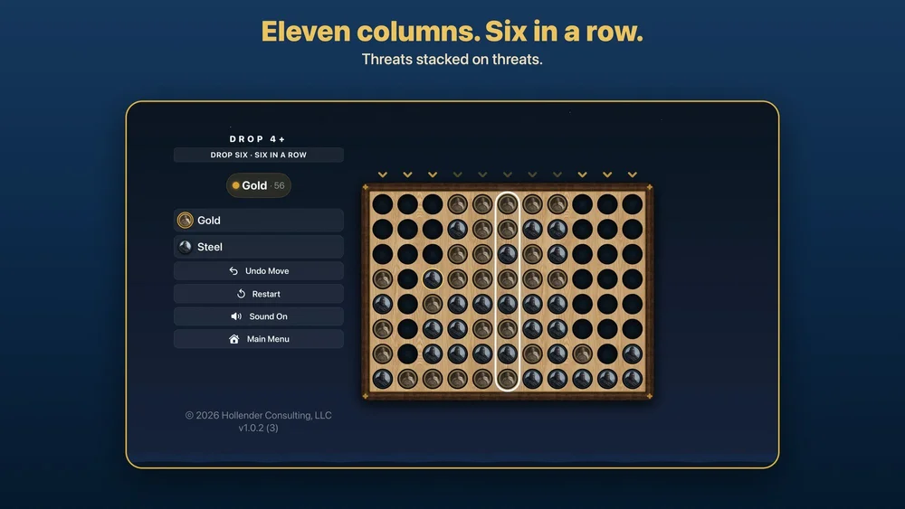 Apple TV screenshot: Eleven columns. Six in a row. Threats stacked on threats.