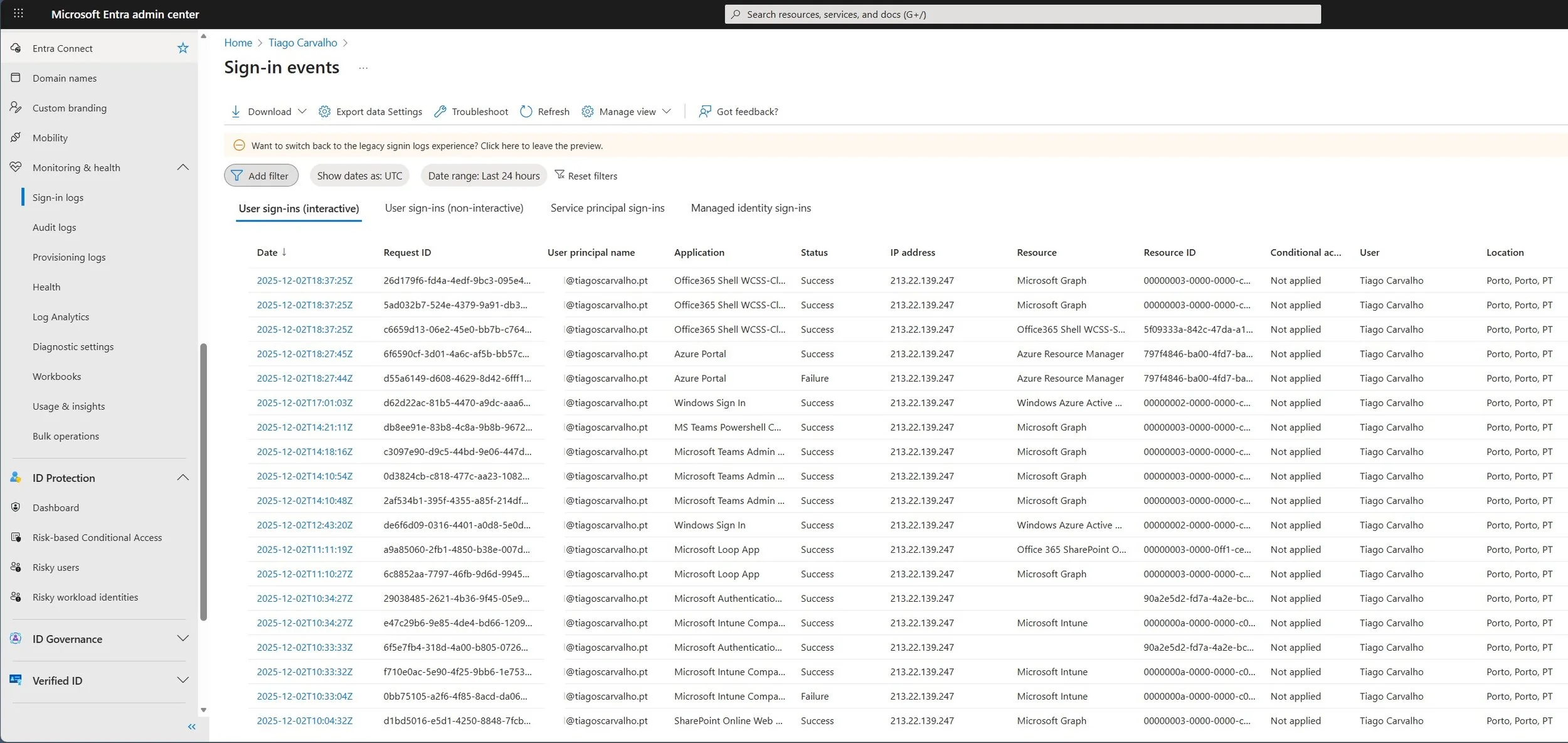 Sign-in Logs Report-Only