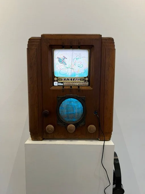 The physical Betty’s Notebook radio installation from Bryan Brinkman’s project archive.