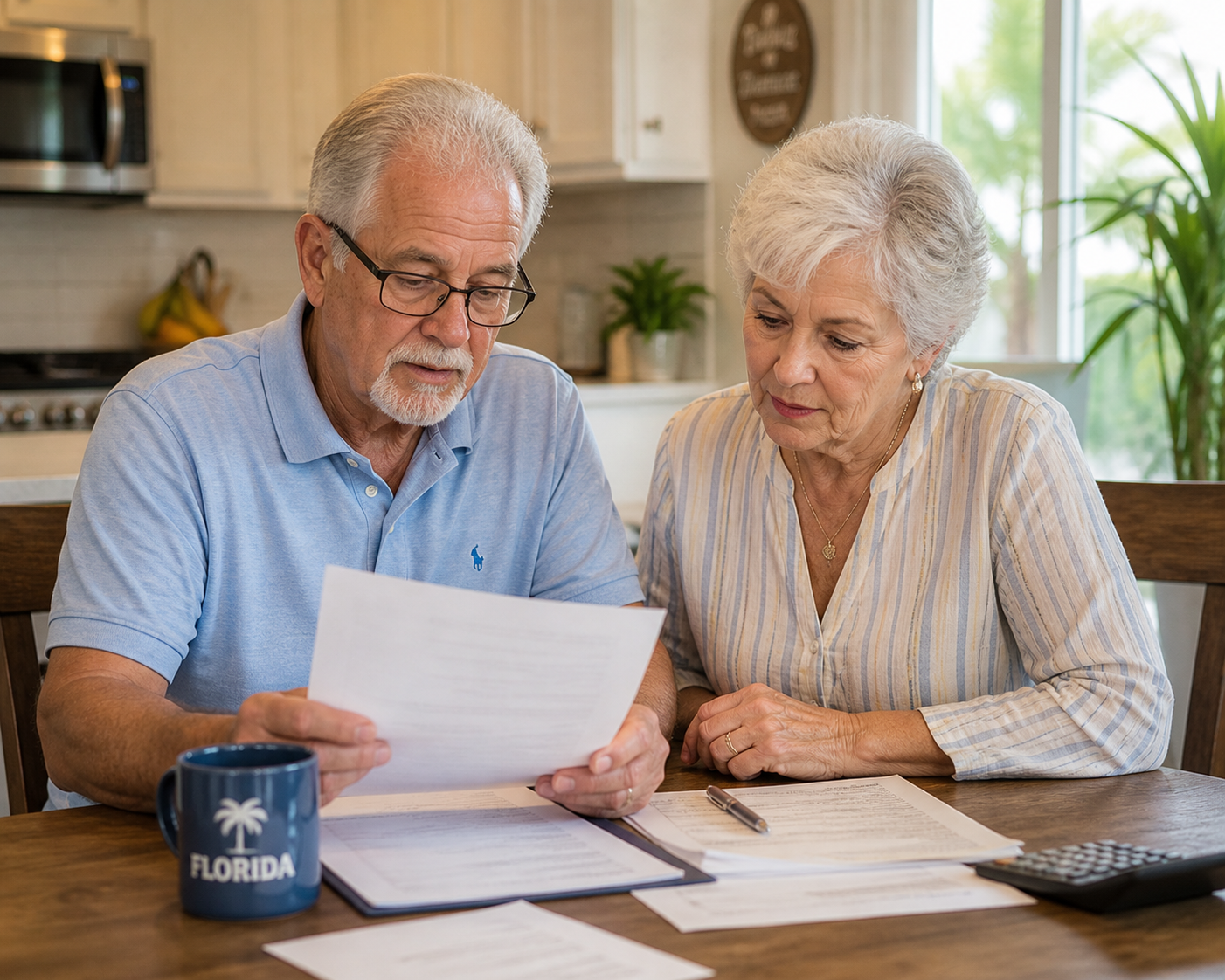 Florida couple learning about Medicaid planning with PKLaw attorney
