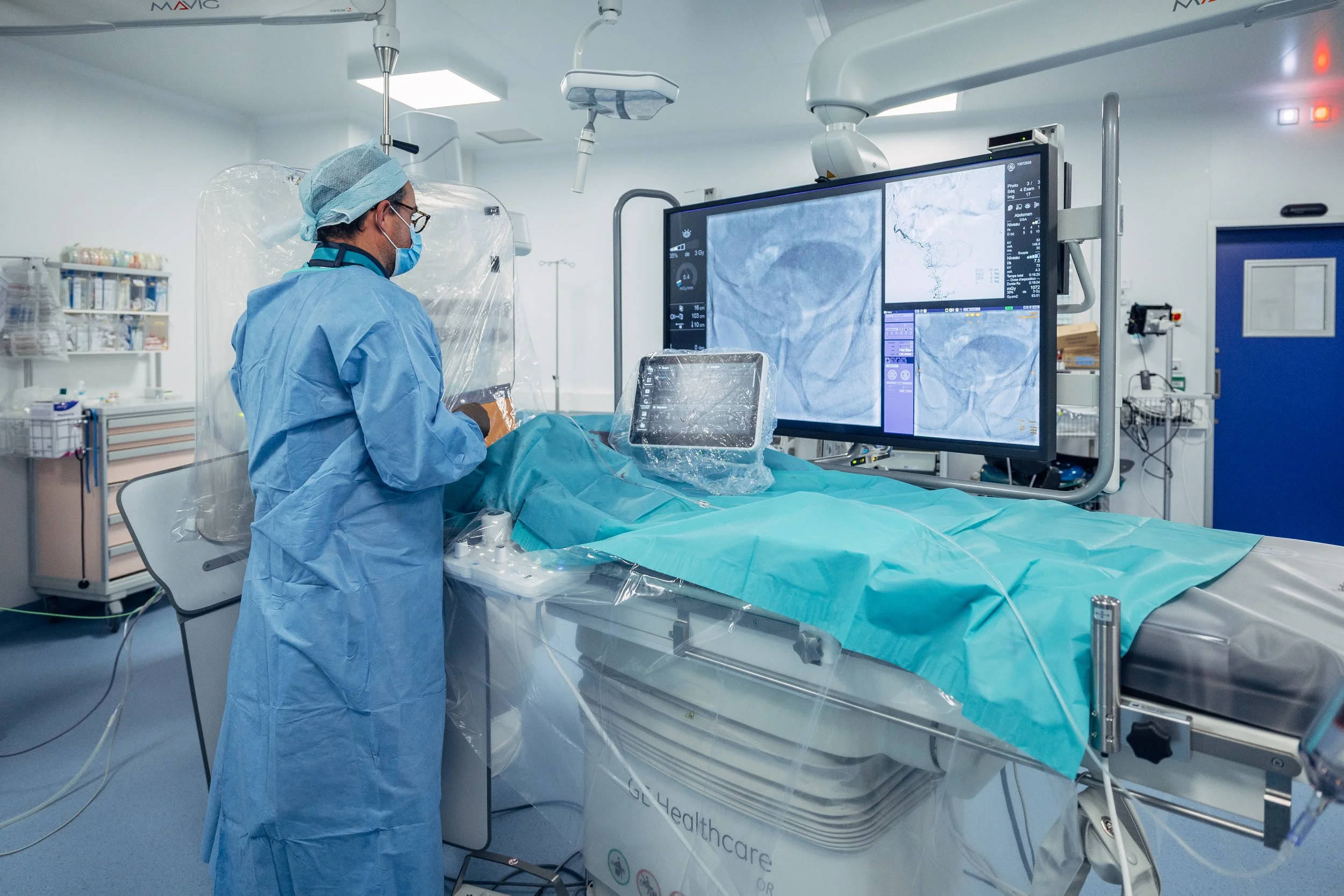 Photo personnel hospitalier au bloc dans un hôpital, Shoot corporate