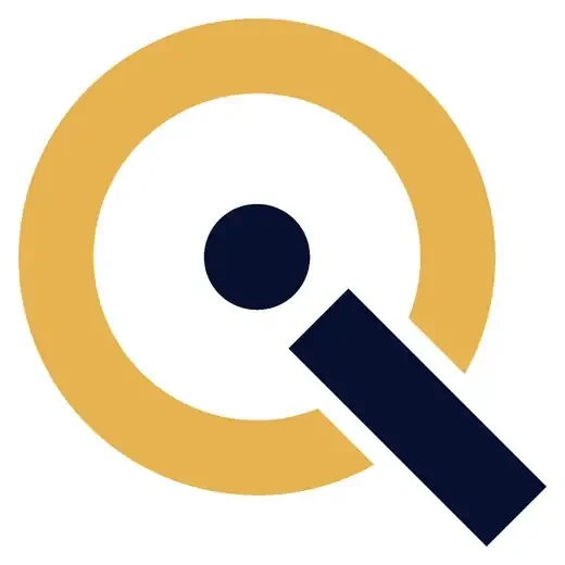 The Pilot IQ mark: the gold ring with the navy dot and bar, the i set inside the Q