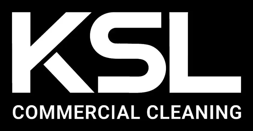 KSL primary logo in white on black