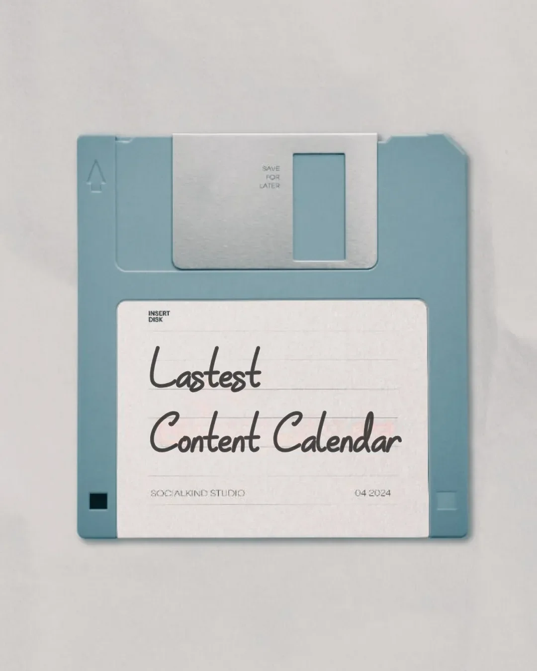 Floppy Disk Latest Content Calendar