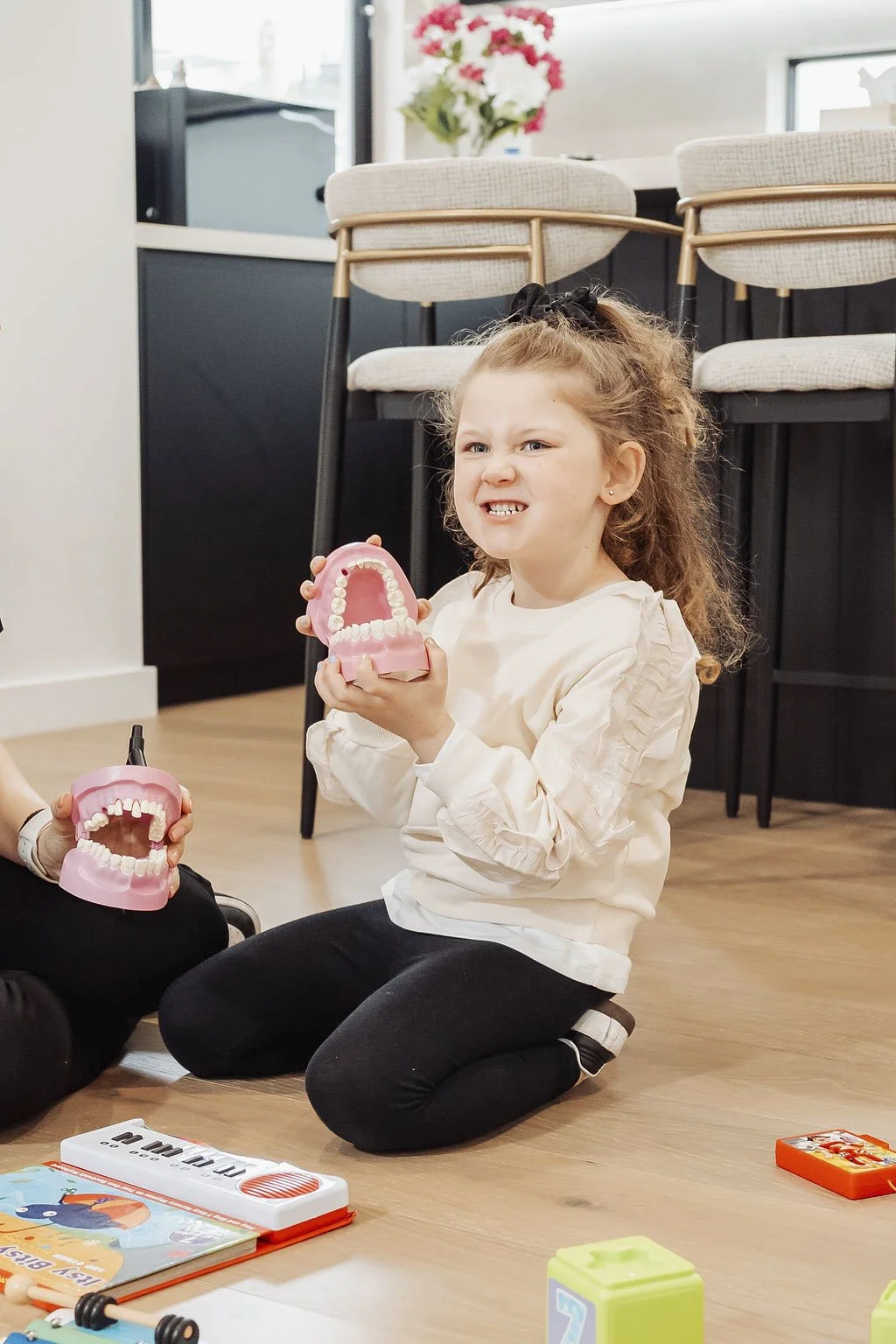 Speech therapy with child