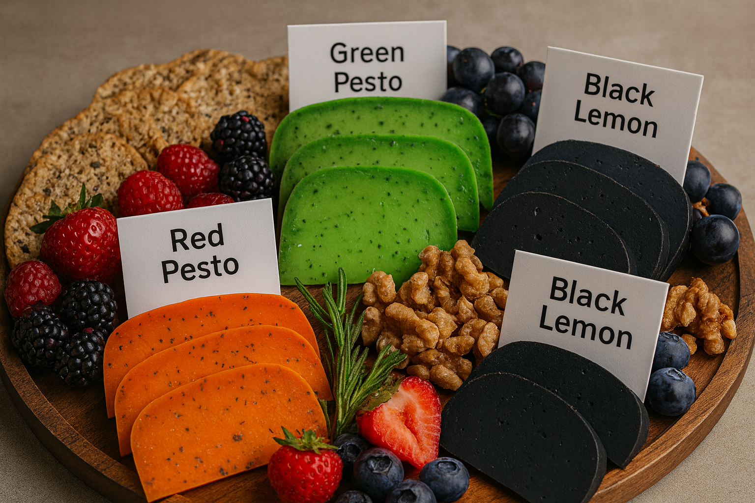 Business class cheese plate layout