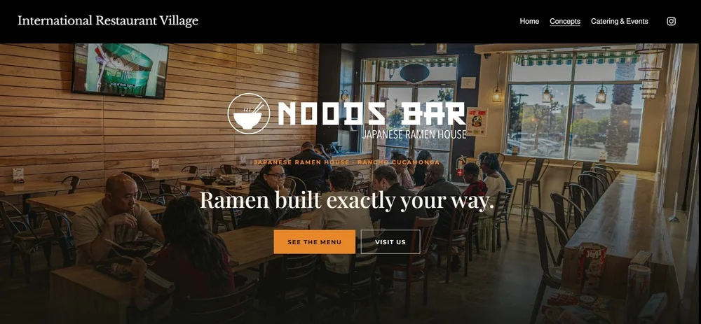 International Restaurant Village website