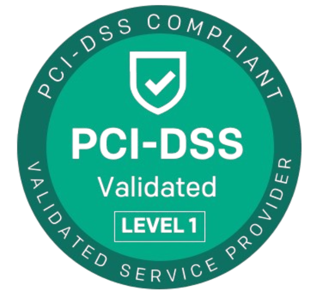 PCI-DSS Validated certification badge