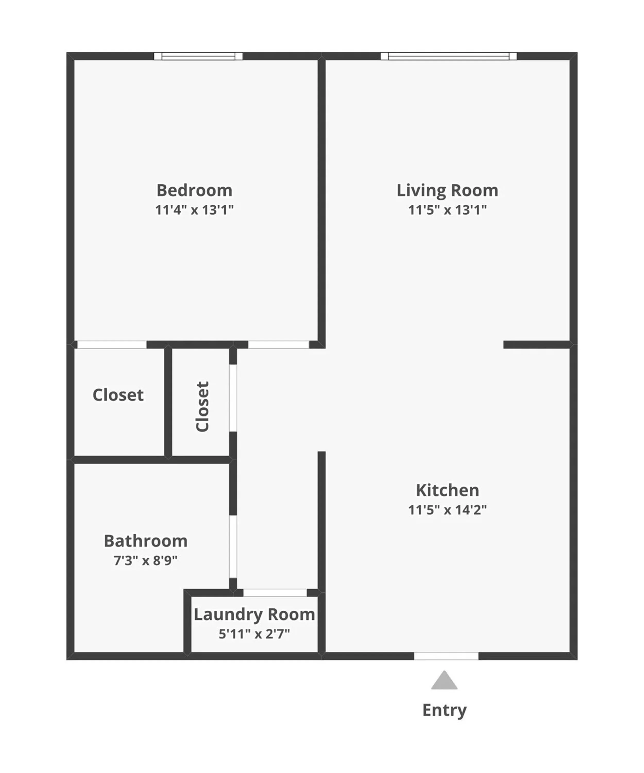 1 Bedroom Floor Plan