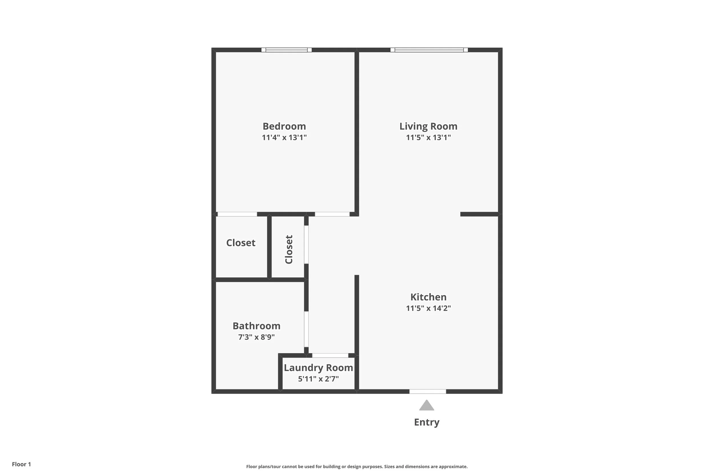 1 Bedroom Floor Plan