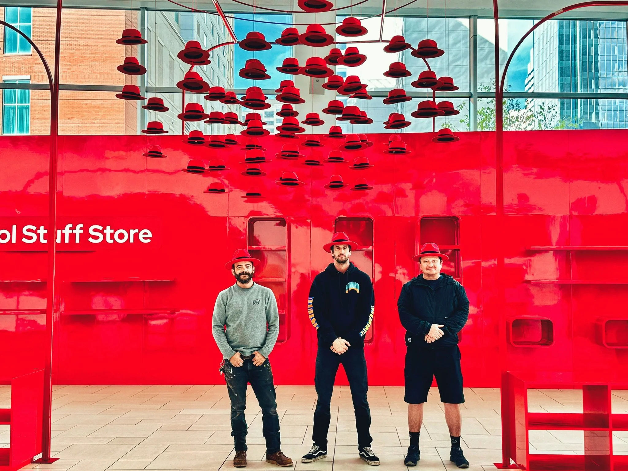 The Brand Revolution build crew at the Cool Stuff Store