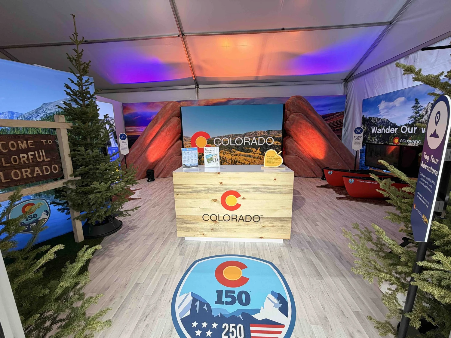 The Colorado pavilion at the Great American State Fair