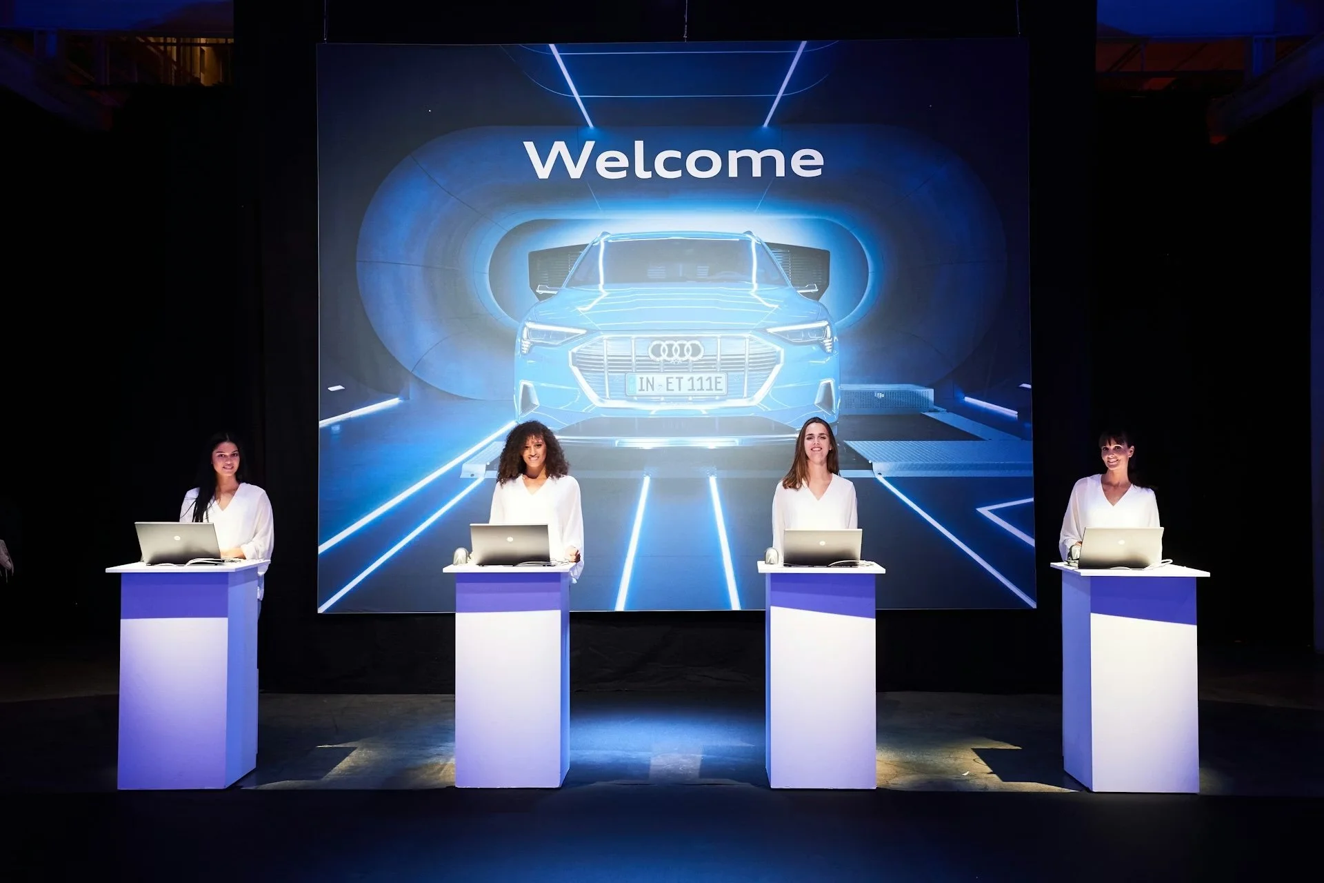 Audi e-tron welcome registration