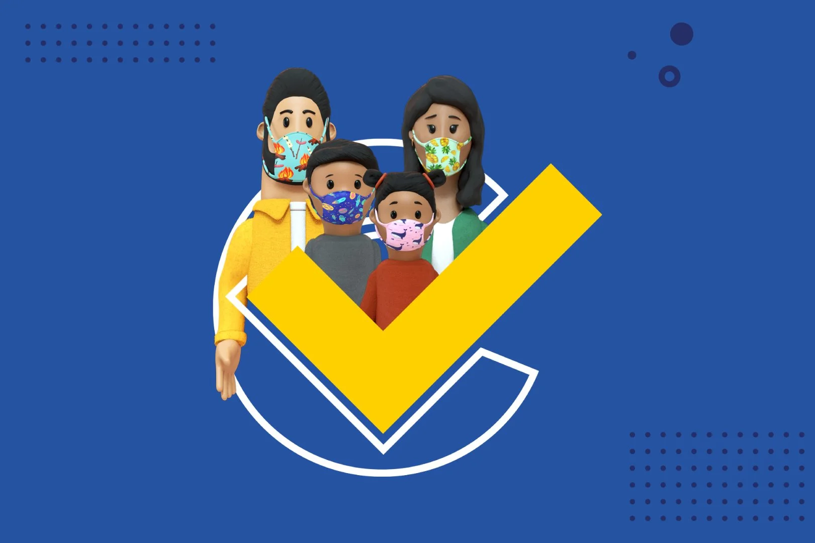 MMR campaign web banner, blue