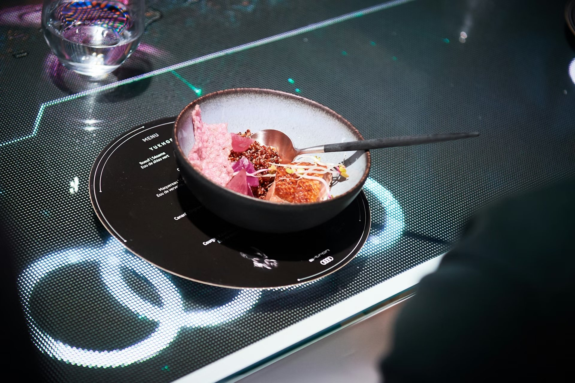 Audi e-tron interactive dining experience