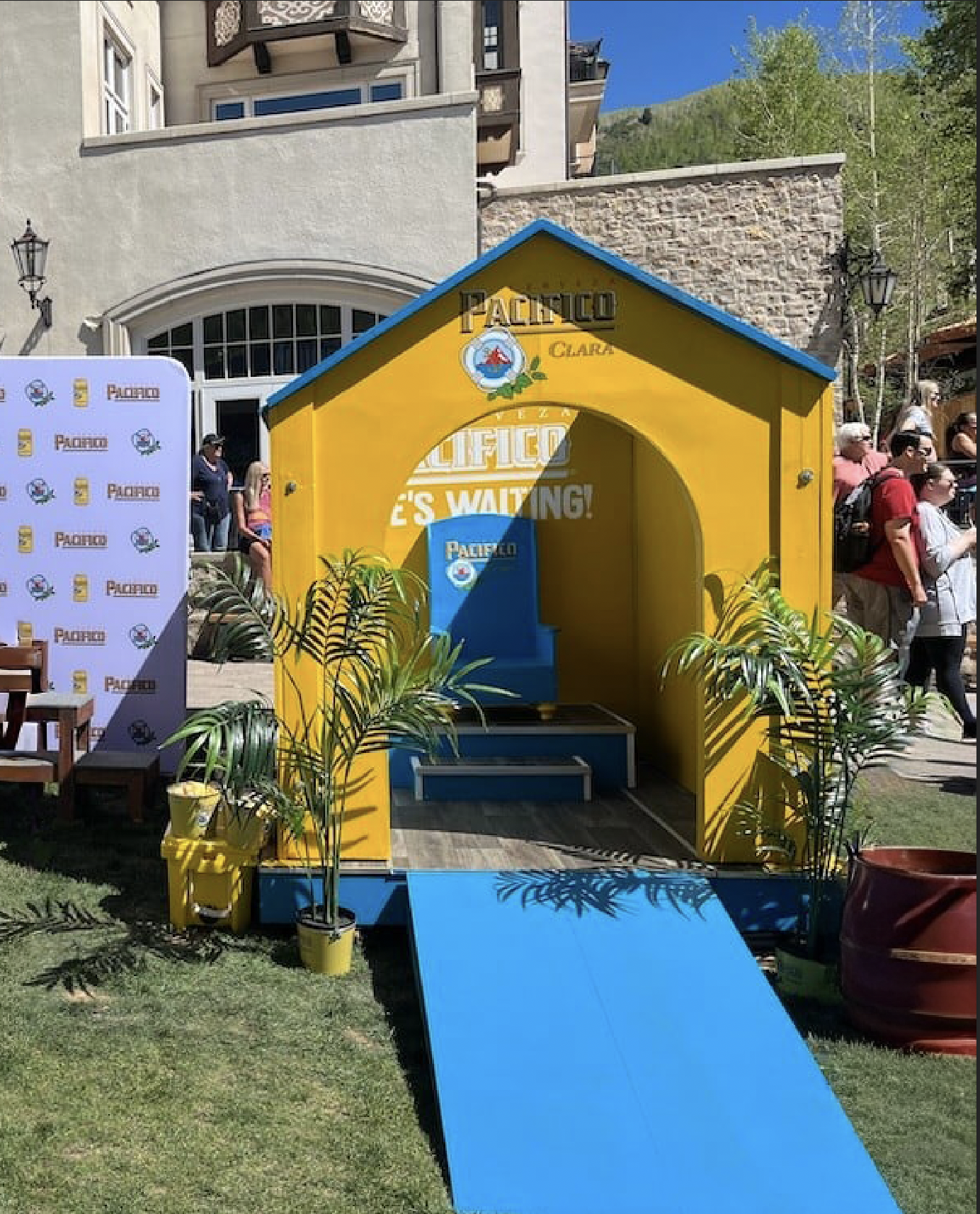 The Pacifico Dog Town booth at the GoPro Mountain Games