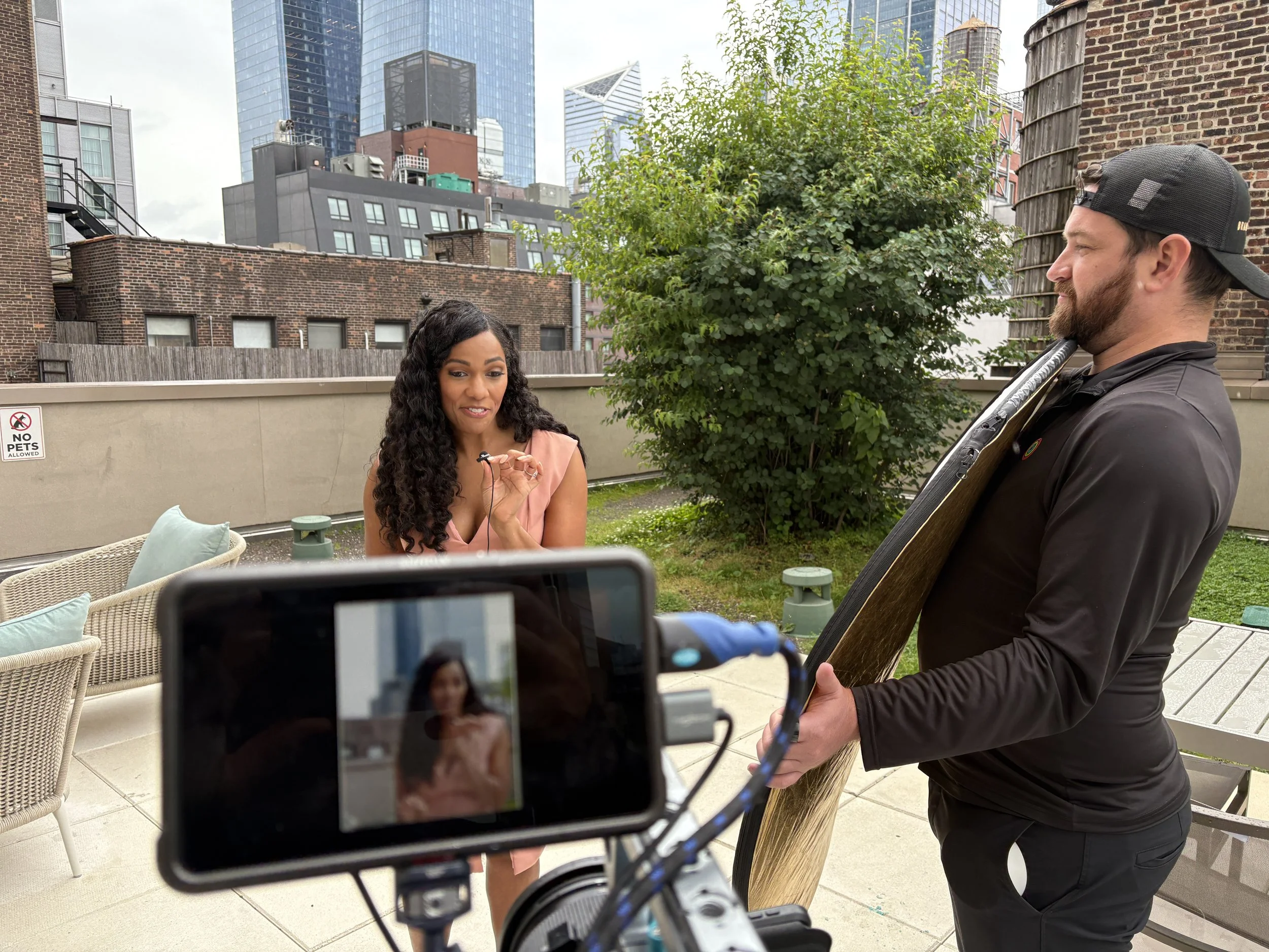 Rooftop shoot for LinkedIn-Accenture