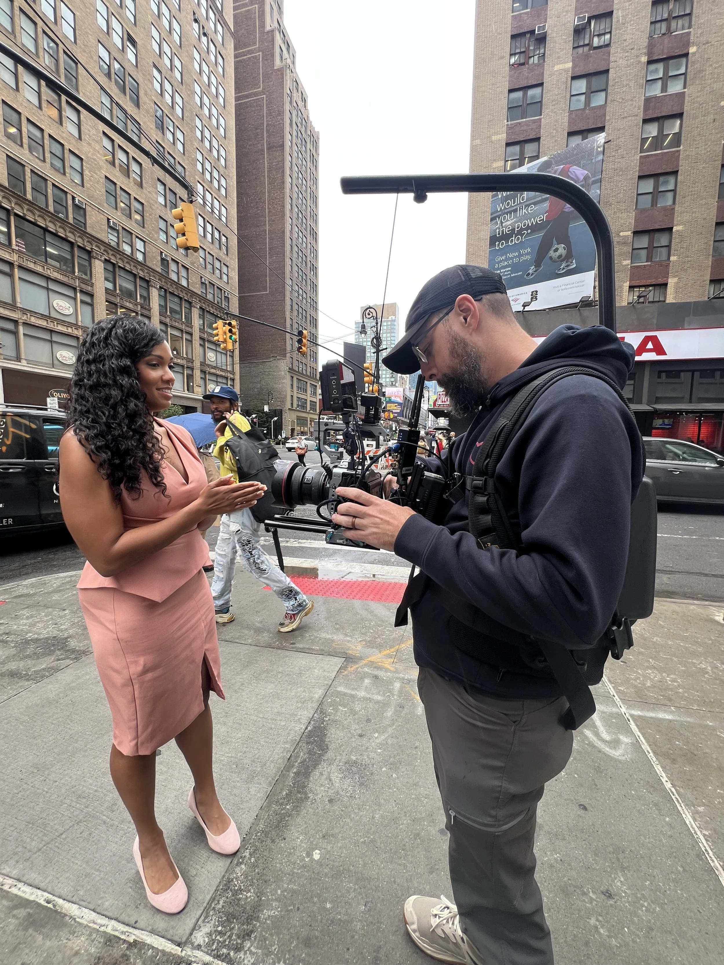 On-location shoot for LinkedIn-Accenture, New York City