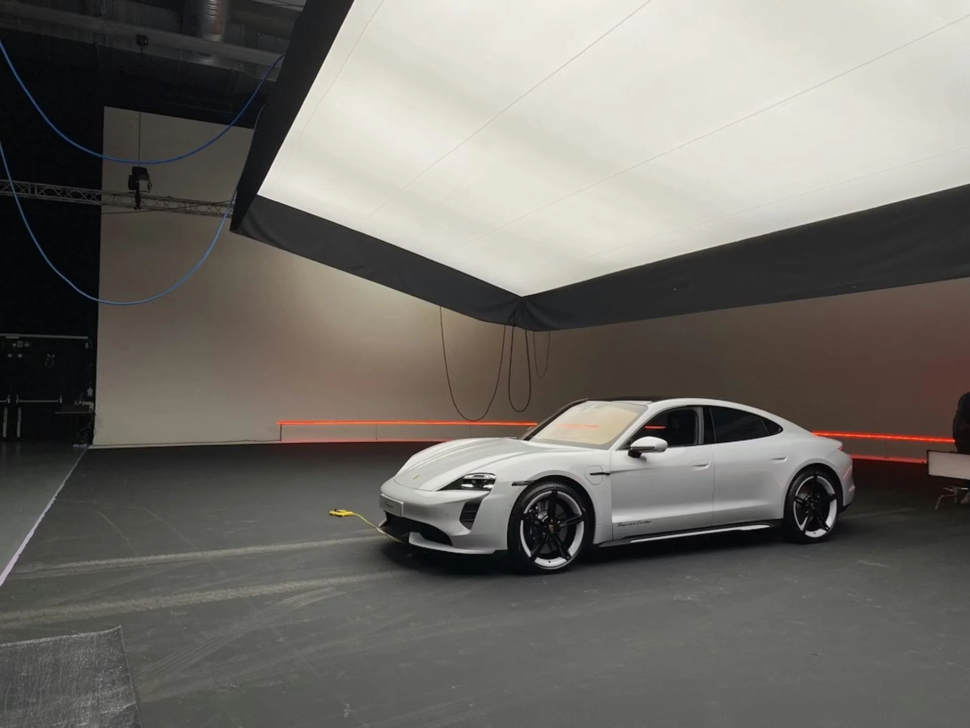 Porsche Taycan Turbo in production studio