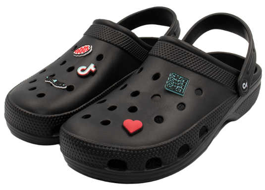 TikTok branded Crocs