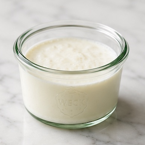 Full-fat plain kefir